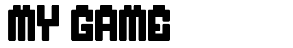 My Game font preview
